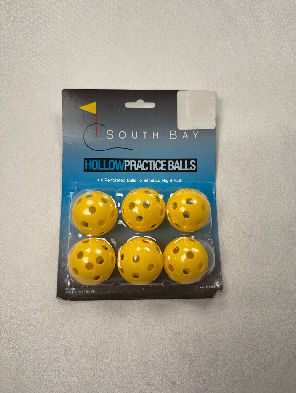 South Bay Hollow Practice Balls Set Yellow Modernist Pack of 6